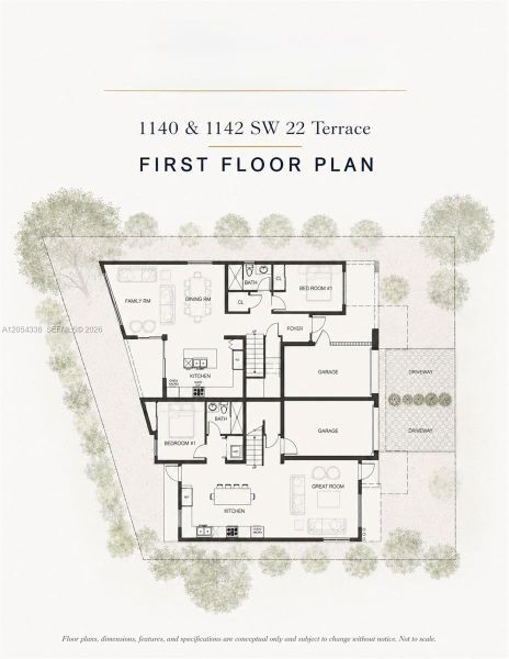 2D floor plan layout of this home in , Miami, FL (Image 4).