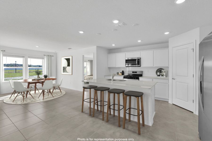 Furnished interior view inside a new home in Wells Landing, Jacksonville (Image 3). Furnished interior view inside a new home in Wells Landing, Jacksonville (Image 3).