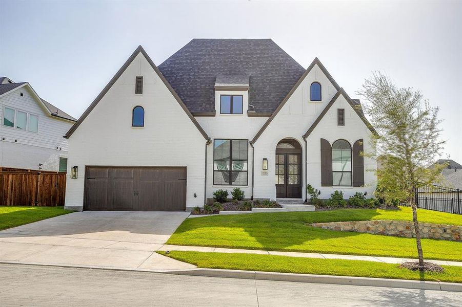 Front exterior of a new home in , Fort Worth, TX, highlighting curb appeal (Image 24). Front exterior of a new home in , Fort Worth, TX, highlighting curb appeal (Image 24).