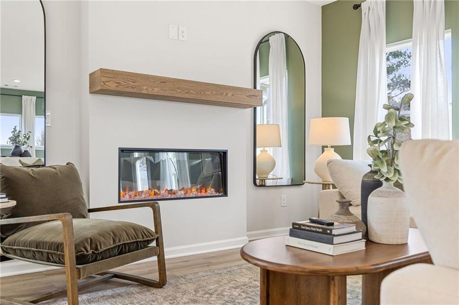 Furnished interior view inside a new home in The Bluffs, Canton (Image 36).