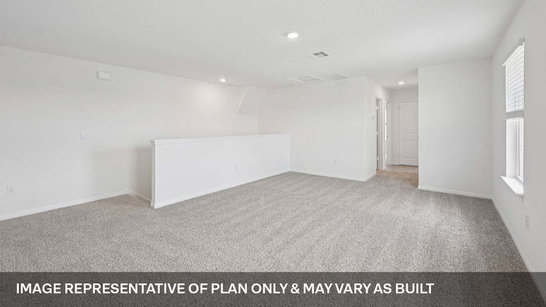 Representative unfurnished interior of a home built from the The Ozark by D.R. Horton in Bar W Ranch, Leander (Image 25).