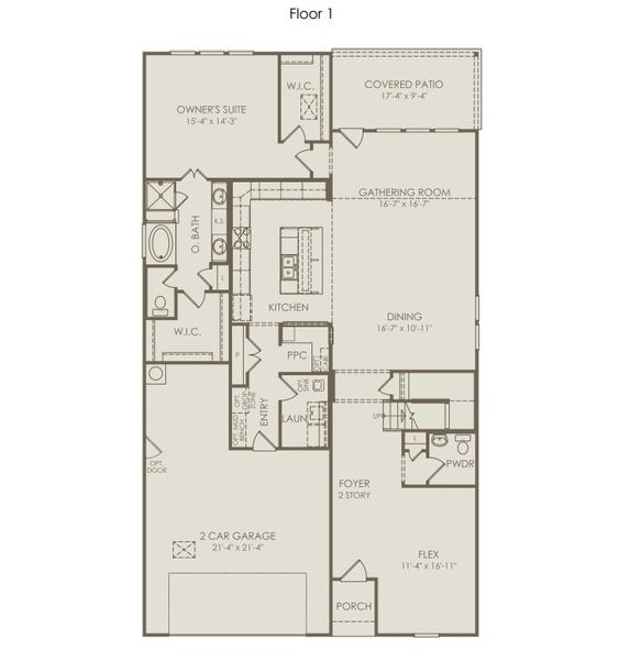 2D floor plan layout for the Wheeler by Pulte Homes in Nopal Valley, San Antonio, TX (Image 3). 2D floor plan layout for the Wheeler by Pulte Homes in Nopal Valley, San Antonio, TX (Image 3).