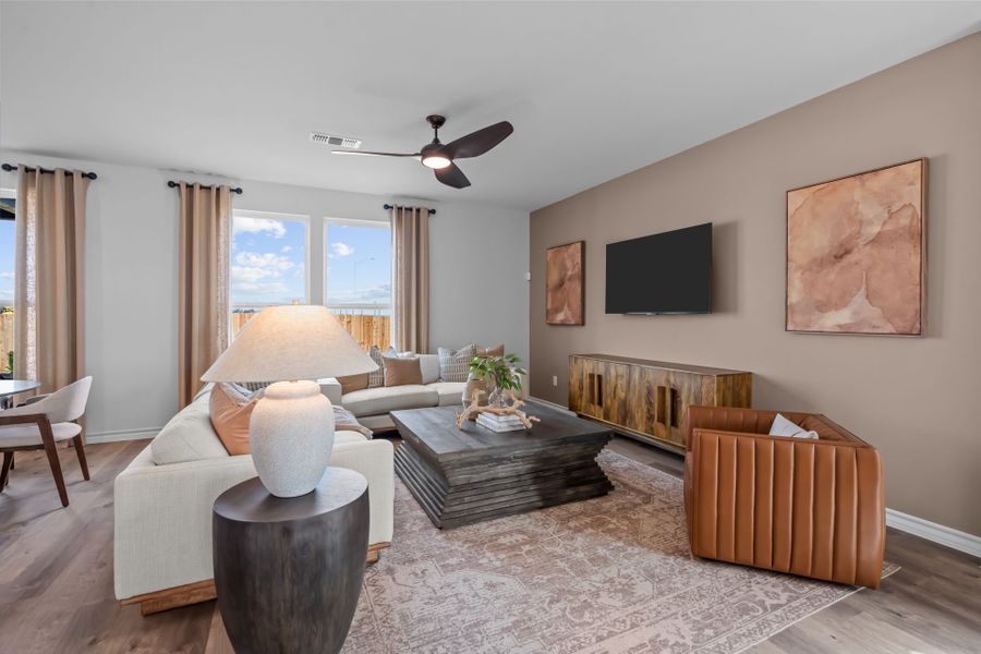Representative furnished interior of a home built from the Mesilla by Centex in Corley Farms, Boerne (Image 9).