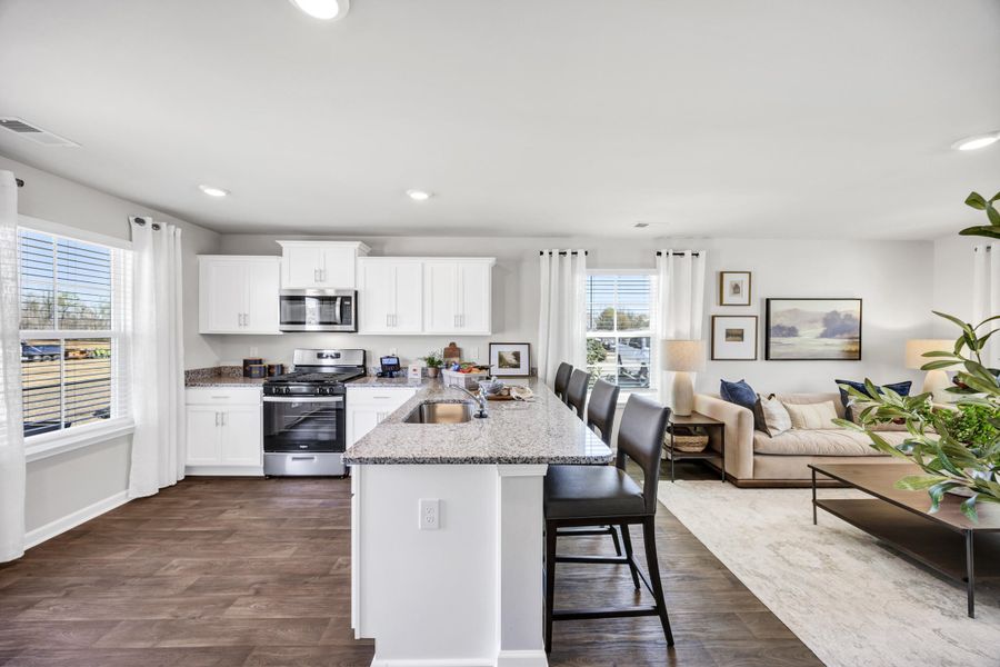 Furnished interior view inside a new home in The Park at Wilkinson, Orangeburg (Image 16). Furnished interior view inside a new home in The Park at Wilkinson, Orangeburg (Image 16).