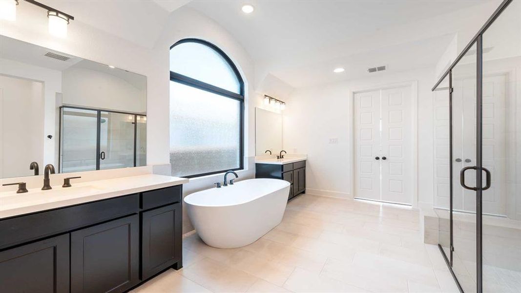 Furnished interior view inside a new home in Trinity Falls 60', McKinney (Image 6). Furnished interior view inside a new home in Trinity Falls 60', McKinney (Image 6).