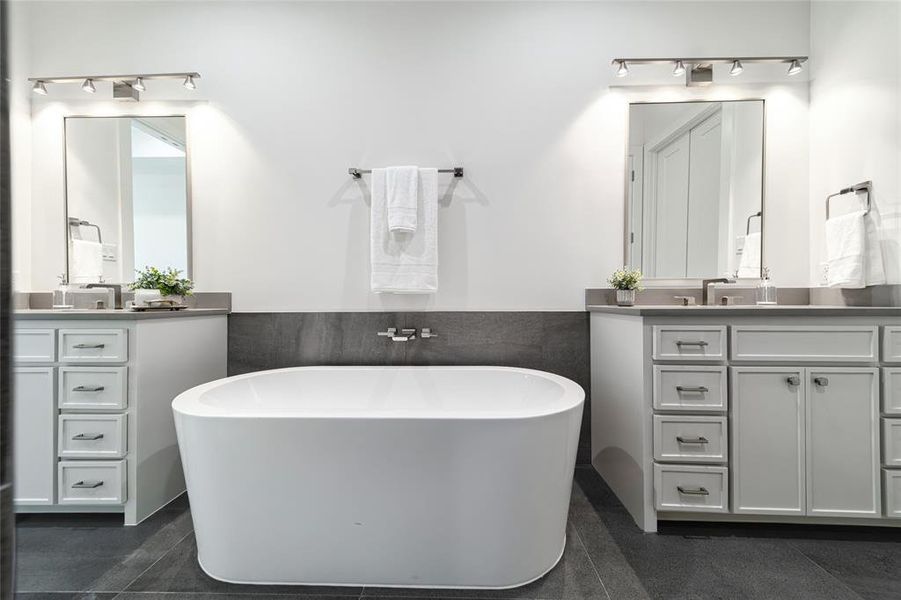 Furnished interior view inside a new home in , Dallas (Image 17).