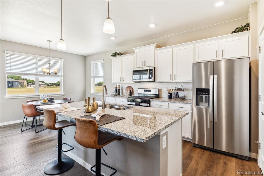 Furnished interior view inside a new home in Ridge at Johnstown, Johnstown (Image 4).