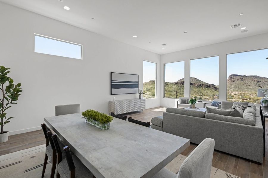 Representative furnished interior of a home built from the Overlook by KLMR Homes in Bellos at The Summit, Fountain Hills (Image 8).
