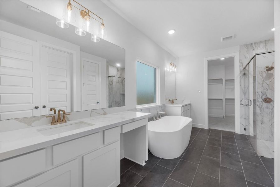 Furnished interior view inside a new home in Bridgeland, Cypress (Image 6).