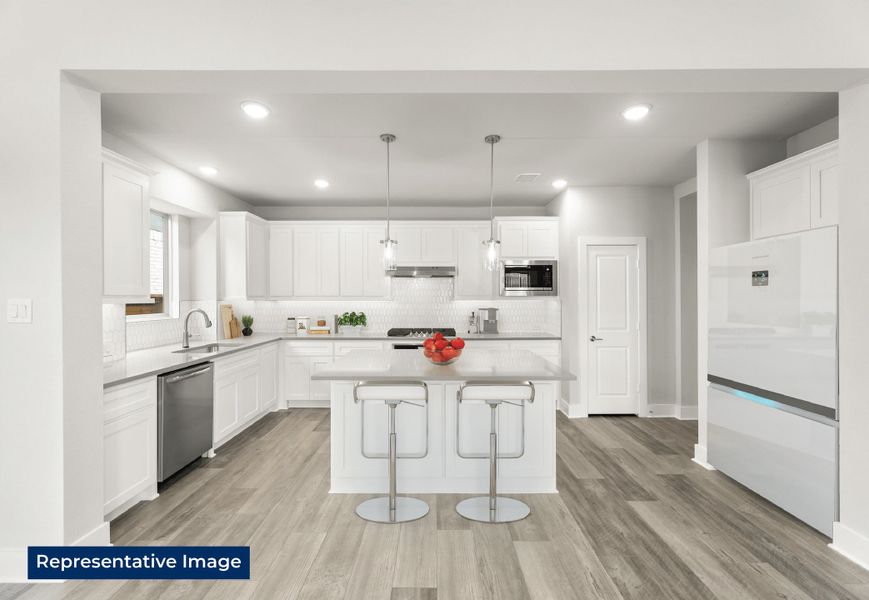 Representative furnished interior of a home built from the Woodford 2F-WP by First Texas Homes in Marine Creek Ranch, Fort Worth (Image 7). Representative furnished interior of a home built from the Woodford 2F-WP by First Texas Homes in Marine Creek Ranch, Fort Worth (Image 7).