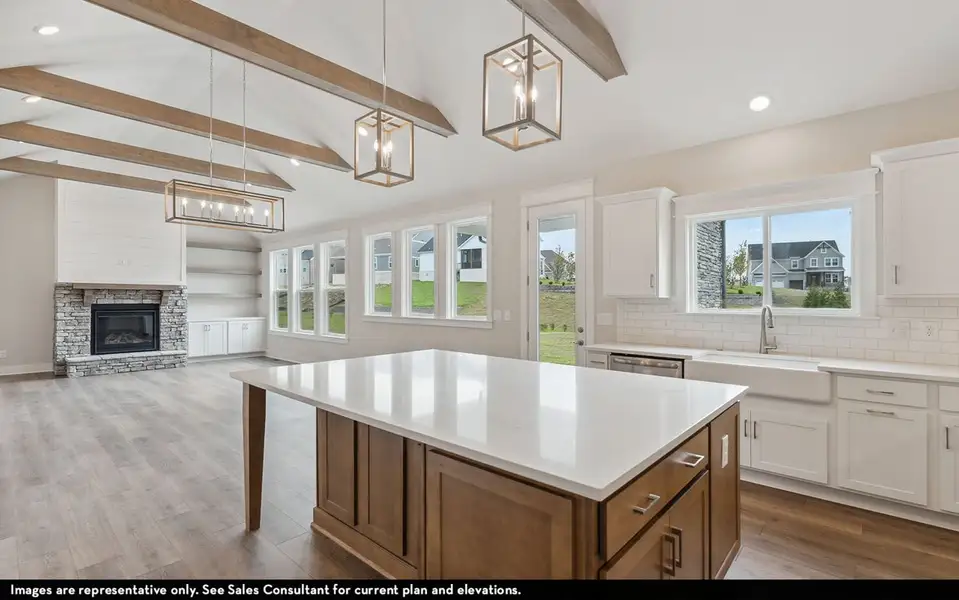 Furnished interior view inside a new home in Aden Woods, Fairview (Image 7).