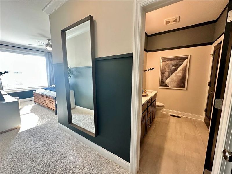 Furnished interior view inside a new home in Market Square at Sawnee Village, Cumming (Image 16).