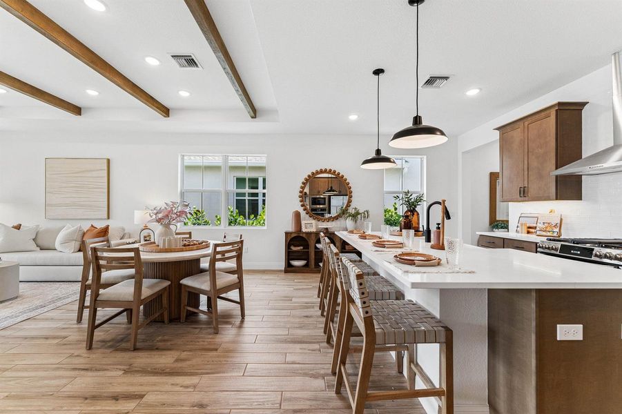 Kitchen, Great Room & Dining Area Kitchen, Great Room & Dining Area