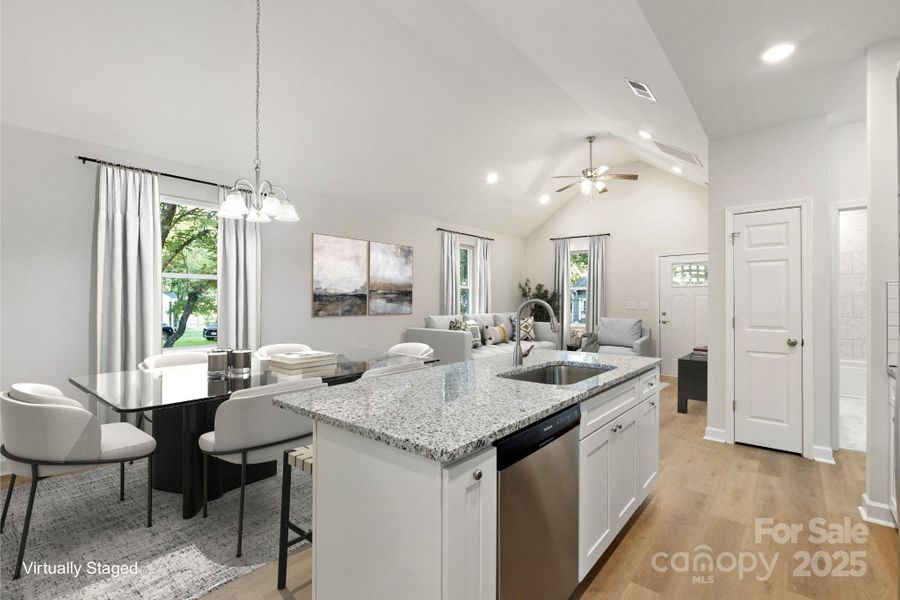 Furnished interior view inside a new home in , Statesville (Image 4). Furnished interior view inside a new home in , Statesville (Image 4).