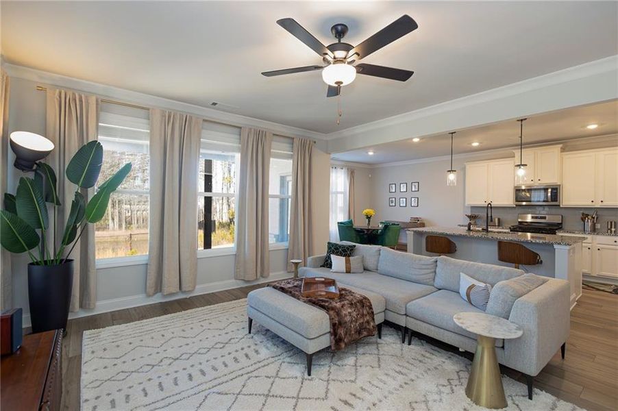 Furnished interior view inside a new home in Westgate Enclave, Loganville (Image 8).
