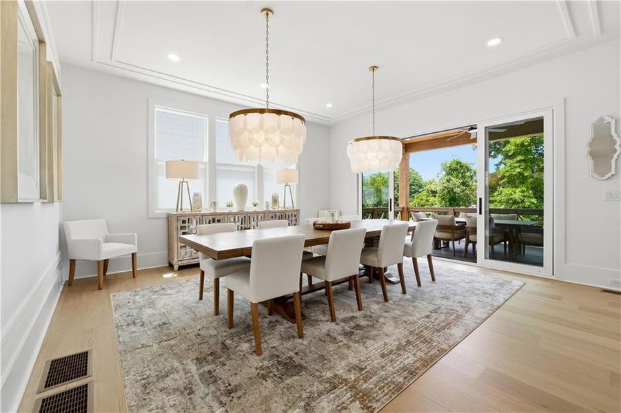 Furnished interior view inside a new home in Echo at Crabapple, Milton (Image 9).