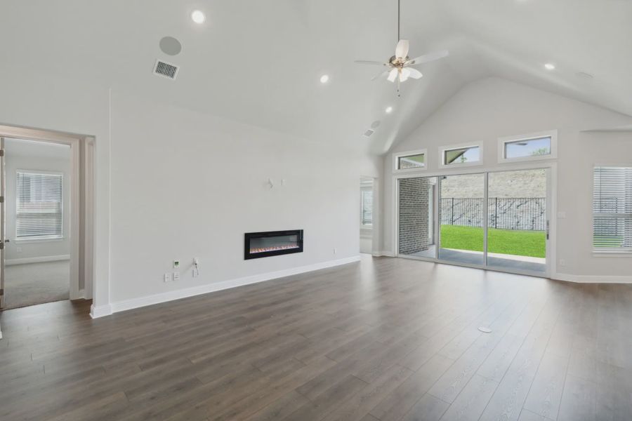 Representative unfurnished interior of a home built from the Farris by Chesmar Homes in Broken Oak, Georgetown (Image 4).