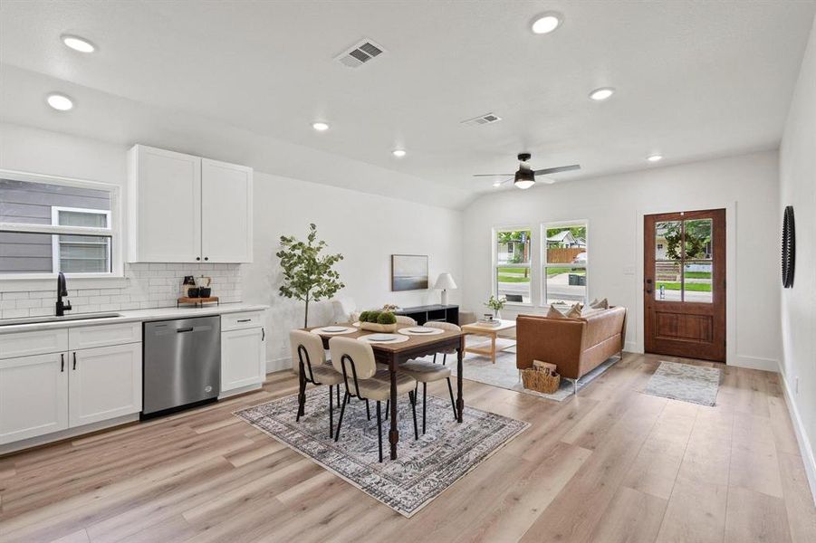 Furnished interior view inside a new home in , Wolfe City (Image 5). Furnished interior view inside a new home in , Wolfe City (Image 5).
