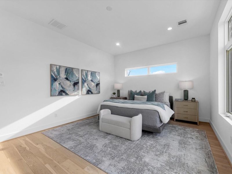 Furnished interior view inside a new home in , Houston (Image 23).