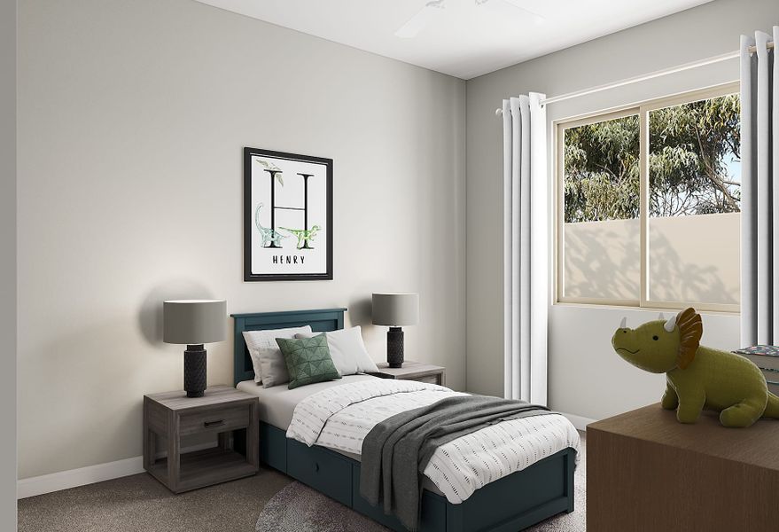 Representative furnished interior of a home built from the Spring Plan 50-2 by Tri Pointe Homes in Abel Ranch, Goodyear (Image 13).