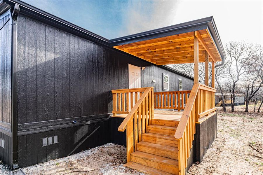 Exterior details and patio area of a home in , Sunset (Image 26). Exterior details and patio area of a home in , Sunset (Image 26).