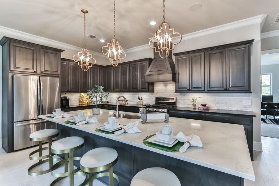 Furnished interior view inside a new home in , Sugar Land (Image 28).