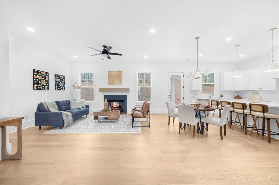 Furnished interior view inside a new home in , Canton (Image 46).