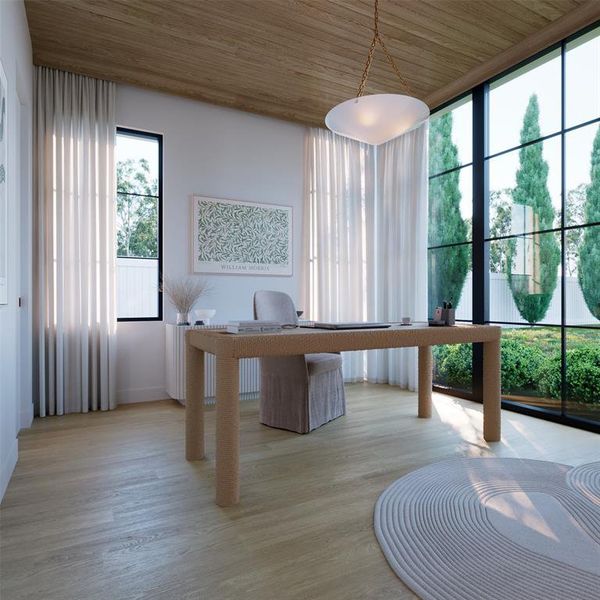 Furnished interior view inside a new home in , Dallas (Image 15).