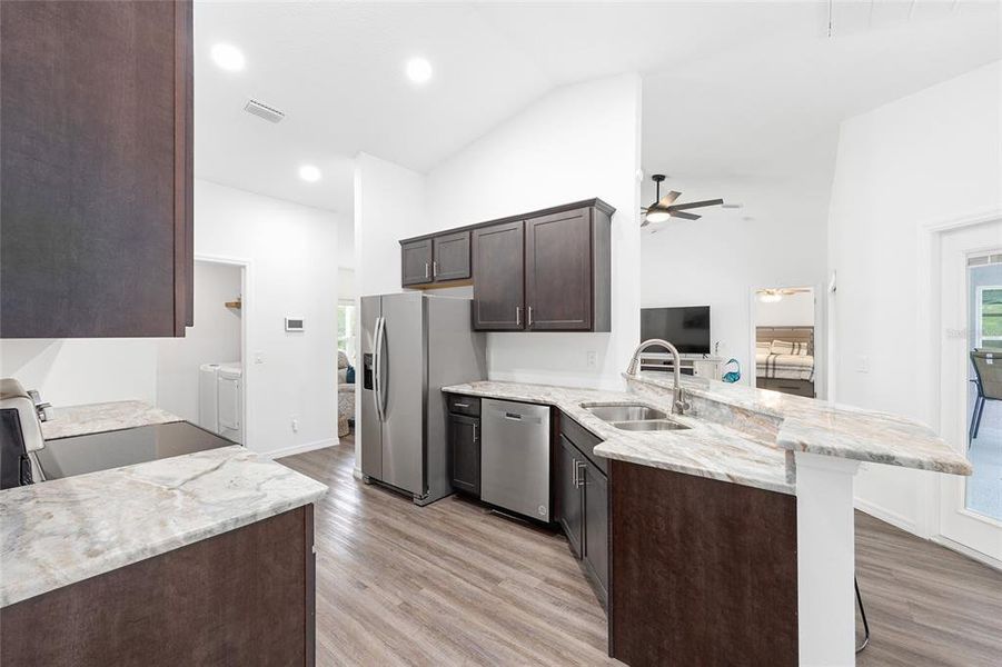 Furnished interior view inside a new home in , Dunnellon (Image 22).
