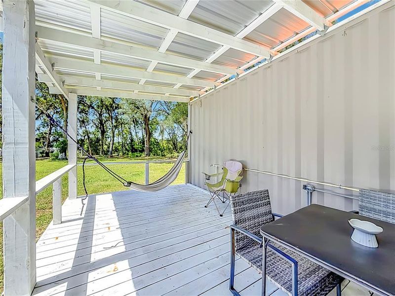 Exterior details and patio area of a home in , Summerfield (Image 26).