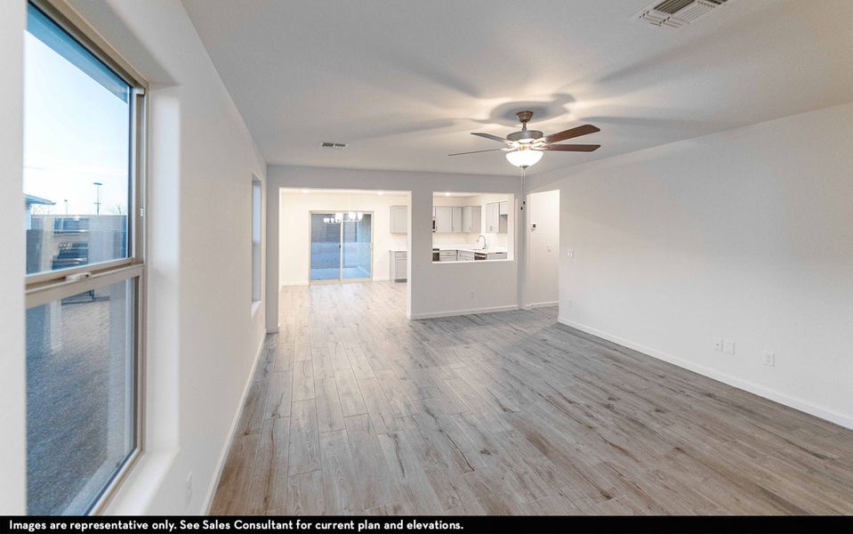 Representative unfurnished interior of a home built from the Chocktaw by CastleRock Communities in Hayden Estates, Buckeye (Image 10).