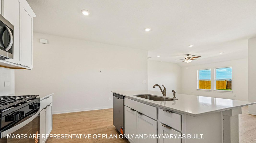 Representative furnished interior of a home built from the The Irvine by D.R. Horton in Monarch Ranch, Manor (Image 9).
