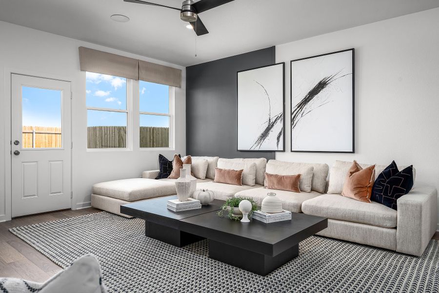 Representative furnished interior of a home built from the Eastgate by Centex in Vantage, San Marcos (Image 16).