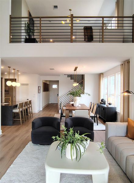 Furnished interior view inside a new home in Woodside, Georgetown (Image 4). Furnished interior view inside a new home in Woodside, Georgetown (Image 4).