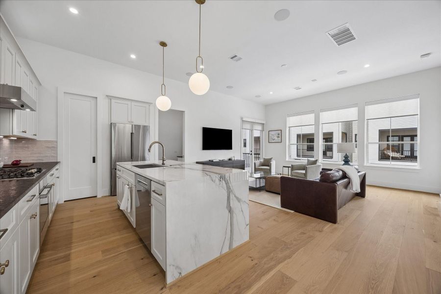 Furnished interior view inside a new home in , Houston (Image 19).