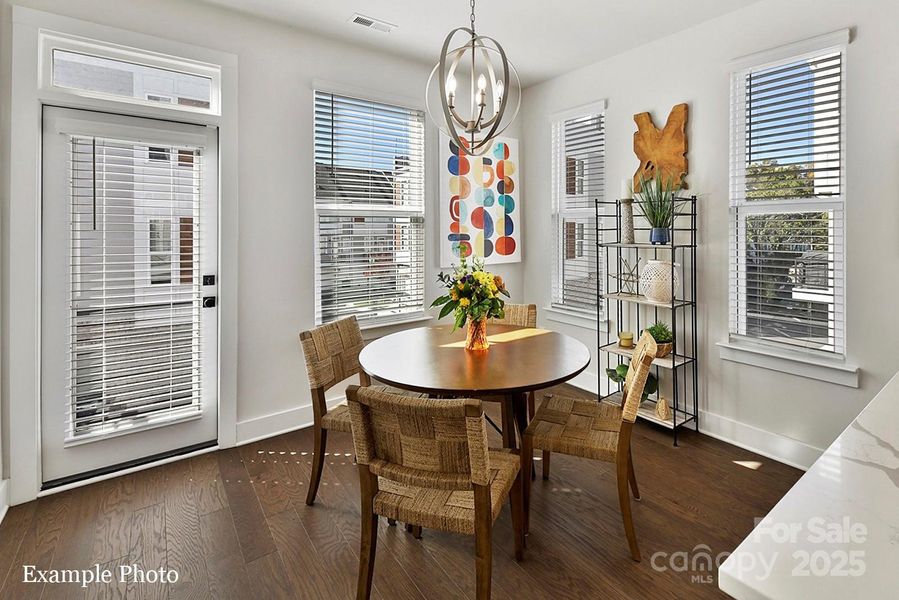Furnished interior view inside a new home in LOSO Terraces, Charlotte (Image 12).