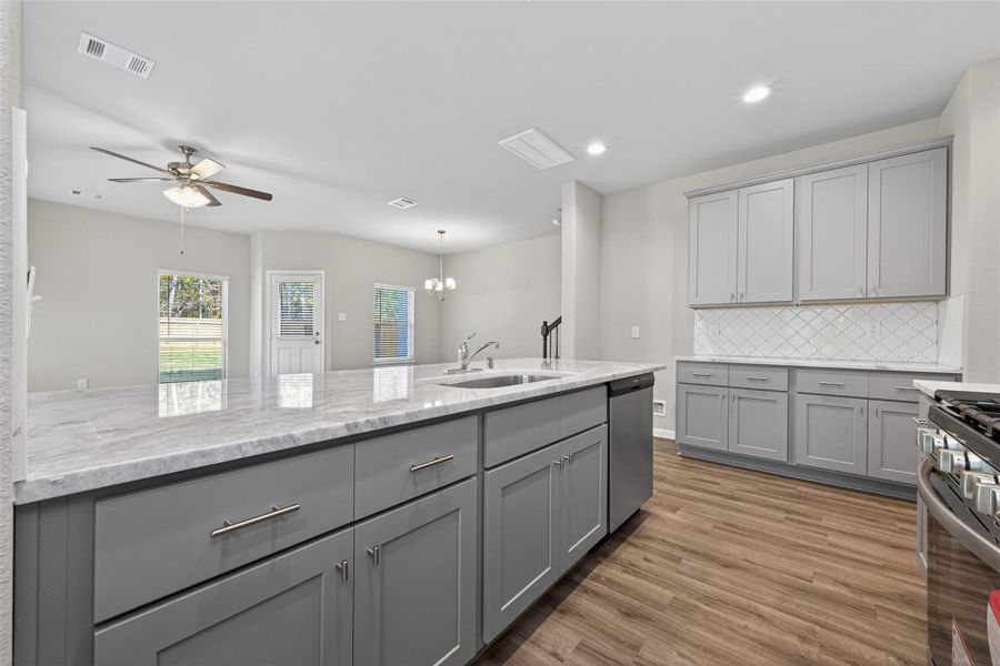 Furnished interior view inside a new home in Woodland Lakes, Huffman (Image 6).