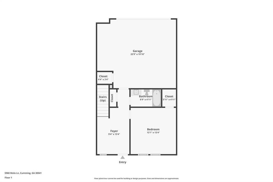 2D floor plan layout of this home in , Cumming, GA (Image 5).