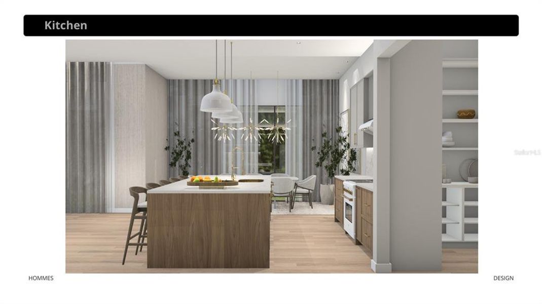 Furnished interior view inside a new home in , Winter Park (Image 27).