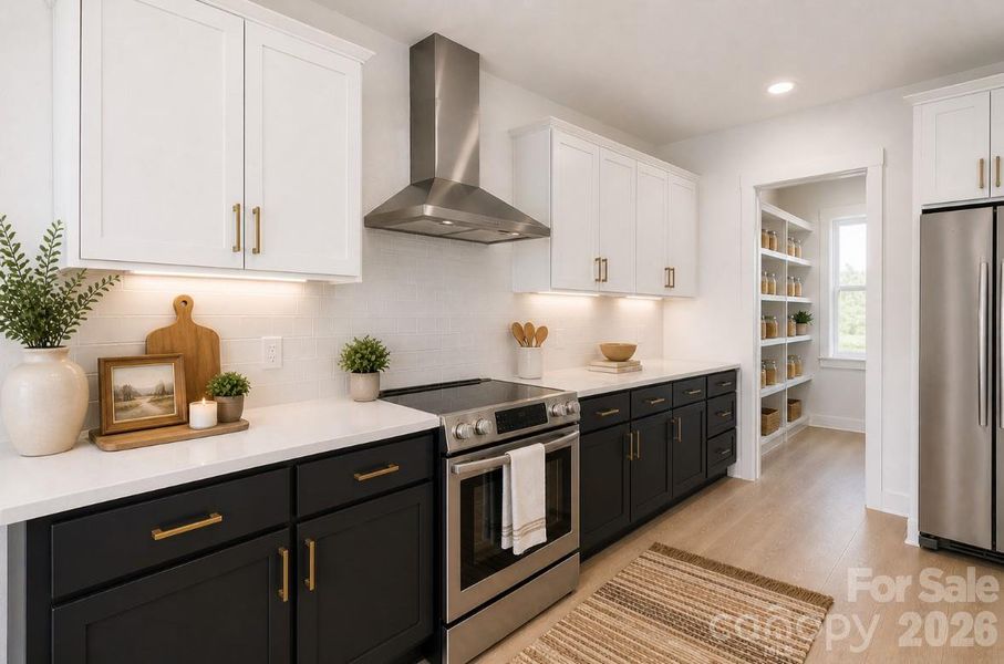 *representative photo- staged kitchen & pantry