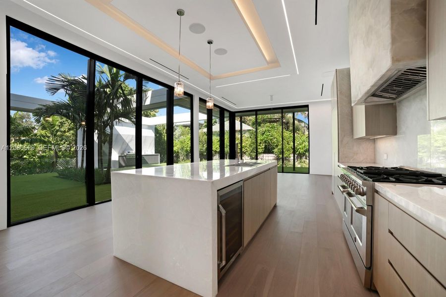 Furnished interior view inside a new home in , Miami Beach (Image 10).
