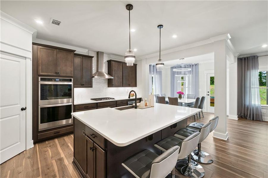 Furnished interior view inside a new home in Springside Reserve, Powder Springs (Image 11). Furnished interior view inside a new home in Springside Reserve, Powder Springs (Image 11).