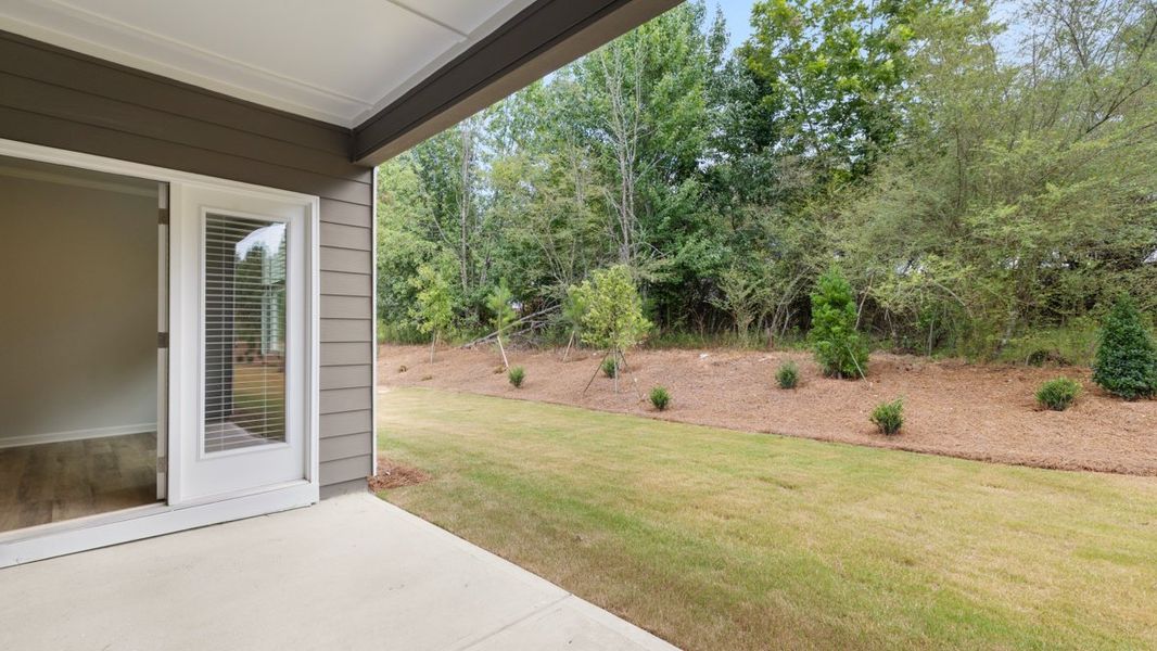 Representative exterior details of a home built from the Booth by D.R. Horton in Grandview at Lanier, Dawsonville (Image 3).