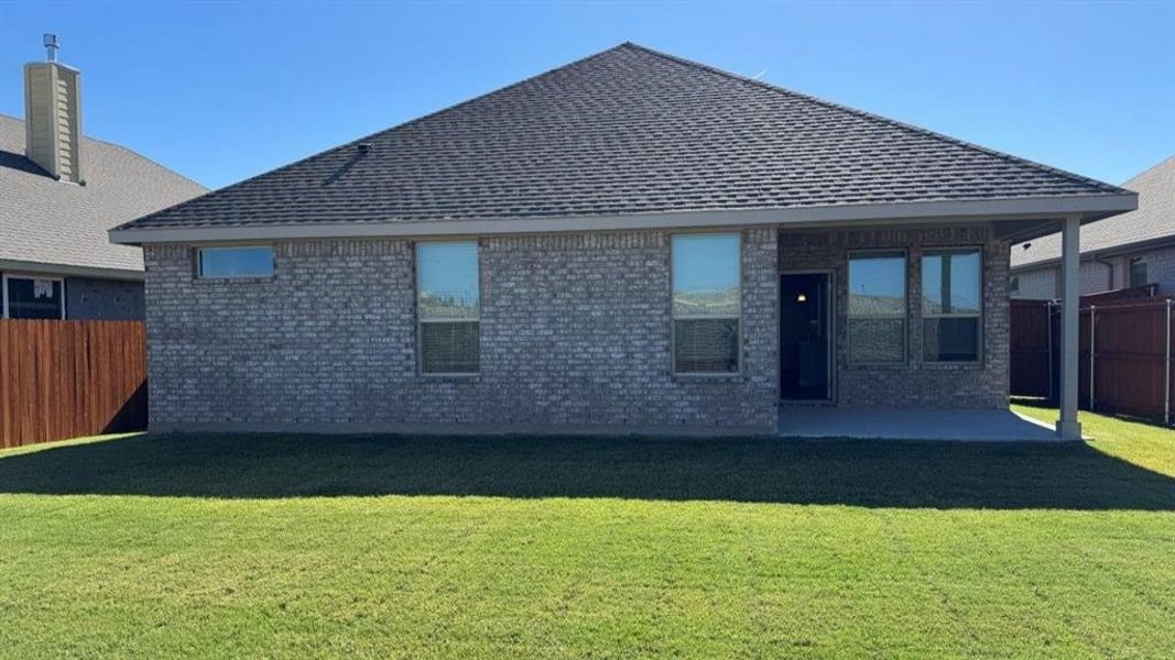 Rear Elevation Rear Elevation