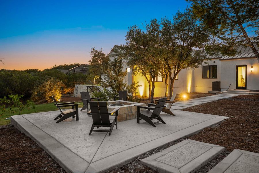 Exterior details and patio area of a home in , Spicewood (Image 25).