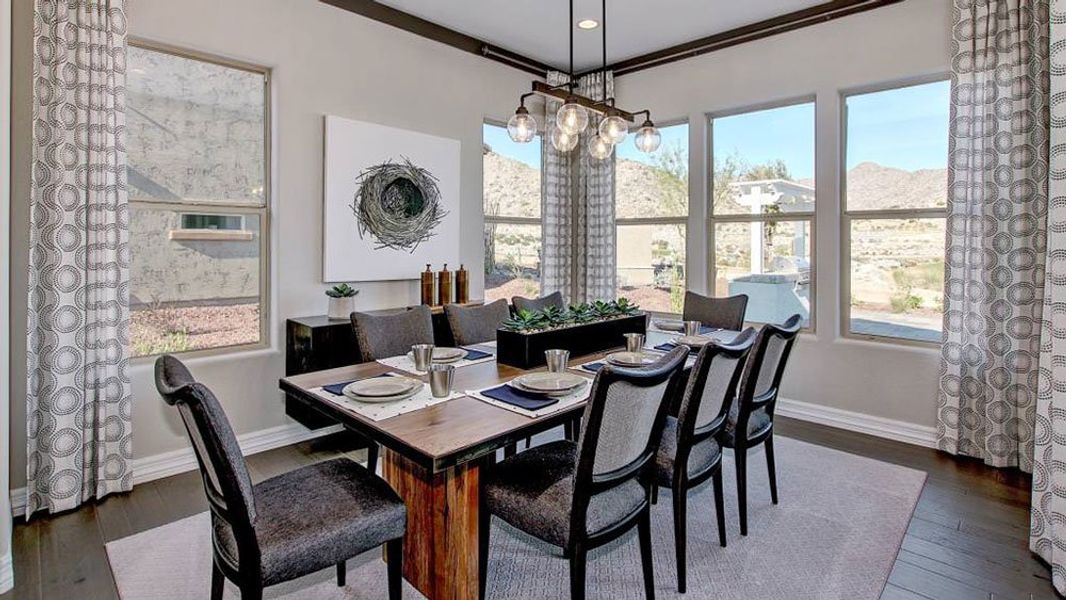 Representative furnished interior of a home built from the Appaloosa by Taylor Morrison in Victory at Verrado Venture II Collection 55+, Buckeye (Image 9).