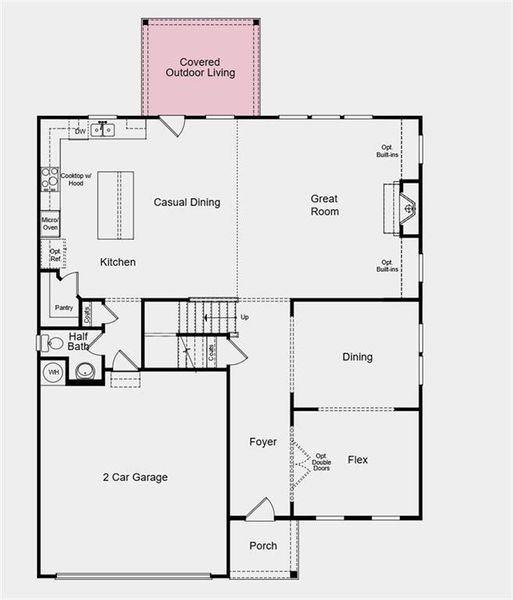 2D floor plan layout of this home in Bennett Farm, Loganville, GA (Image 2). 2D floor plan layout of this home in Bennett Farm, Loganville, GA (Image 2).