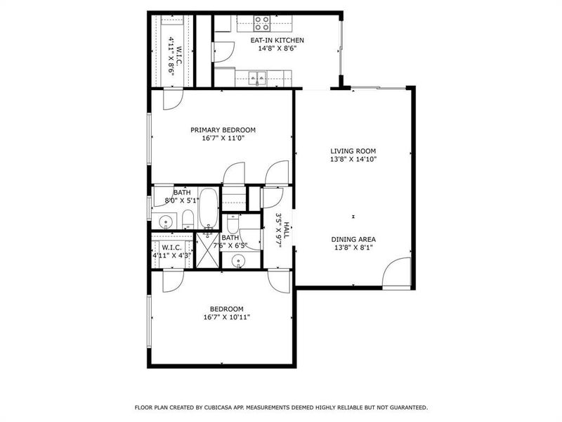 2D floor plan layout of this home in , Dallas, TX (Image 3).