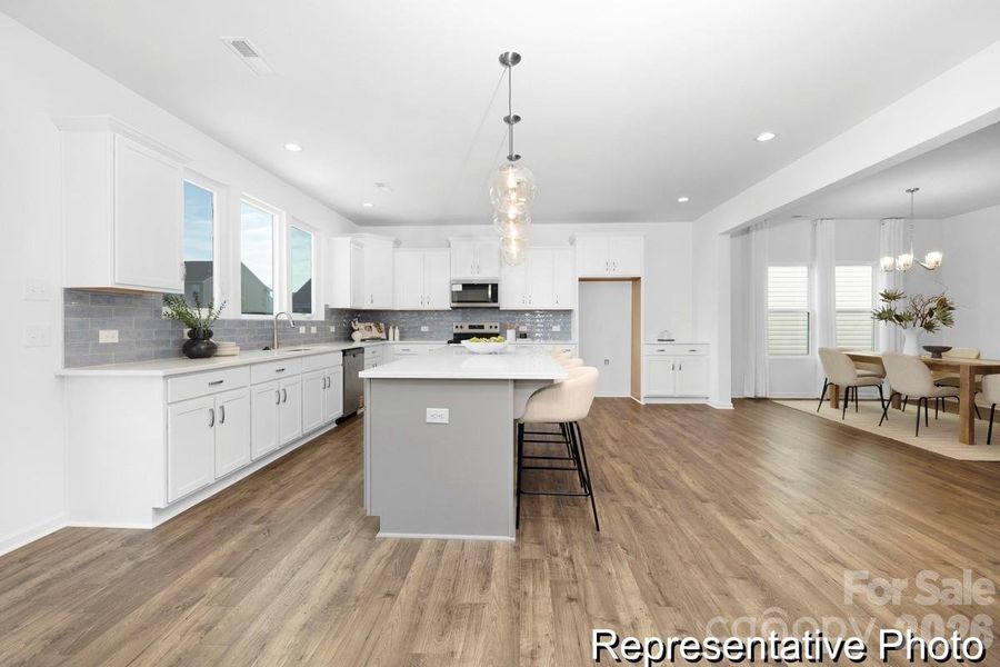 Furnished interior view inside a new home in , Statesville (Image 26).