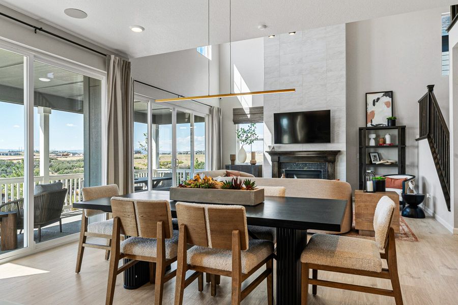 Representative furnished interior of a home built from the Fairmount | A Multi-Gen Home by Taylor Morrison in Macanta City Collection, Castle Rock (Image 16).